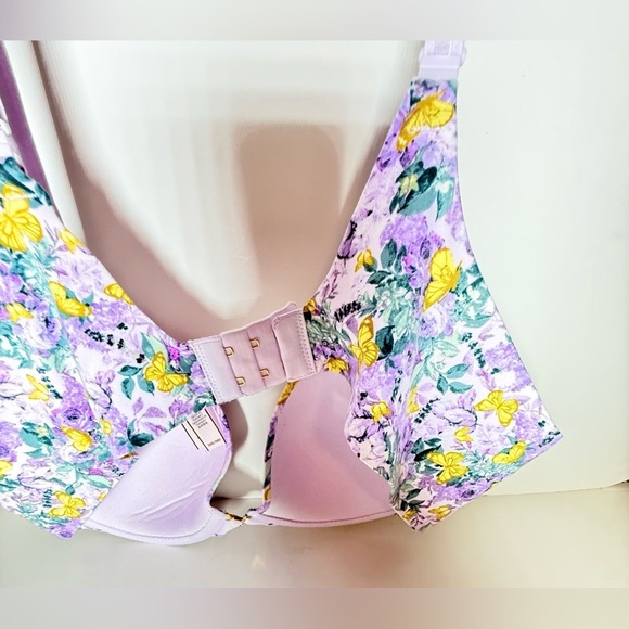 Victoria's Secret PUSH-UP FREEDOM CLOUD PURPLE FLORALS BUTTERFLY - Picture 6 of 8